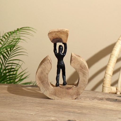 Сувенир «Сила», 17×5×23 см, полимерная смола, манговое дерево