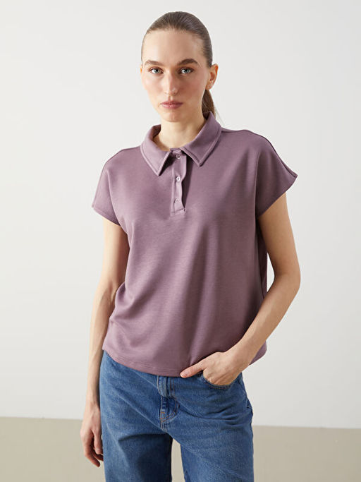 Polo Yaka Oversize Kad?n Ti??rt