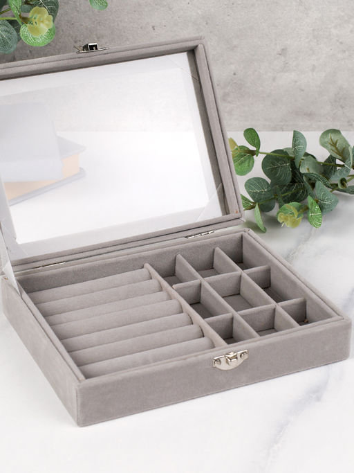 Шкатулка серая 20х15х4,5 см / XY2845-2 /уп 50/ - Галеонтрейд фото 3