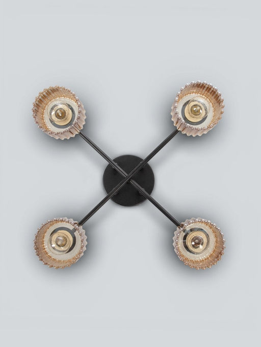 Люстра XA1689B/4, 4×60 Вт, E27, чёрная