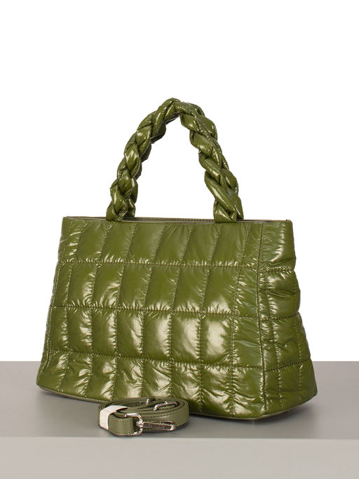 LACCOMA сумка WJB8333-зеленый эко кожа хлопок фото 2