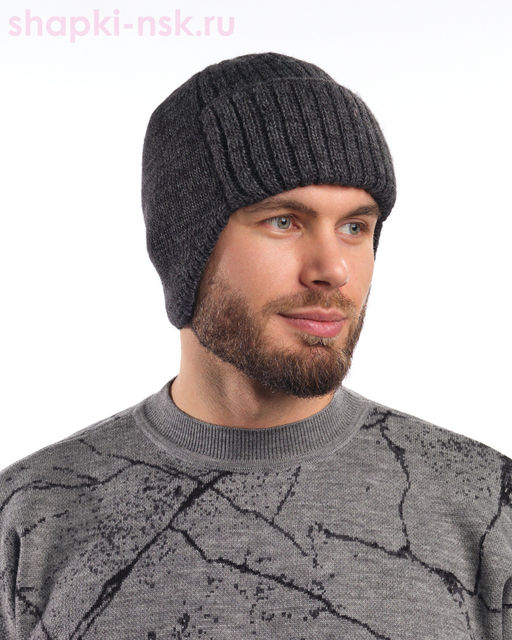 Лион Ушанка мужская флис (56-58)