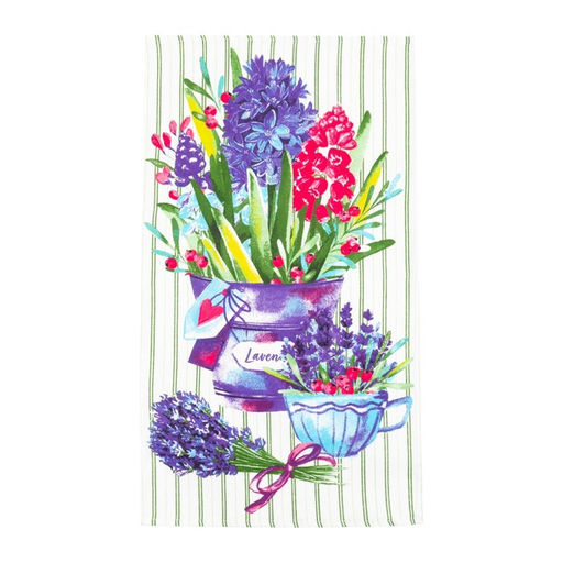 Набор кухонных полотенец Доляна Любимая мама, 35х60см-4шт, 100% хлопок  фото 5