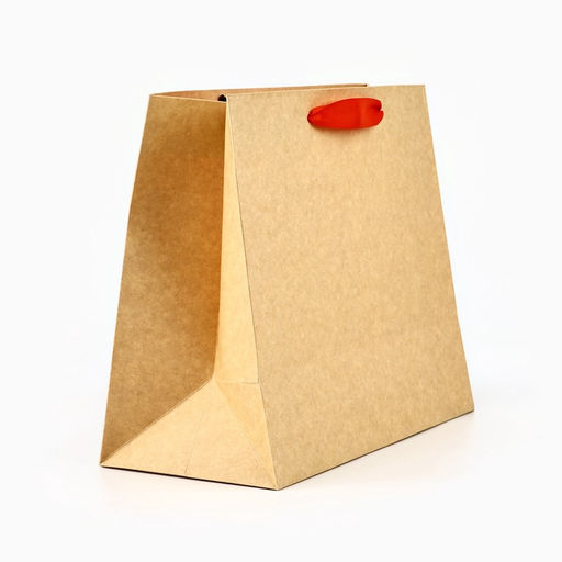 Цена за 2 шт. Пакет подарочный новогодний крафтовый с пластиковым окном «Новогоднее чудо», 24×20×11 см