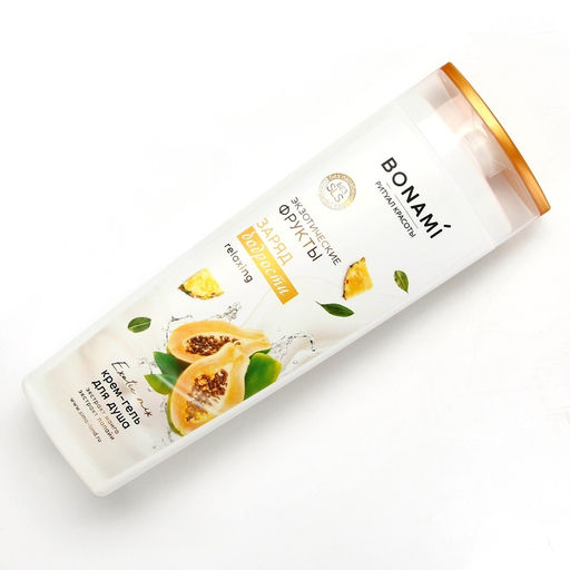 Гель для душа женский, 400 мл, аромат экзотических фруктов, BONAMI