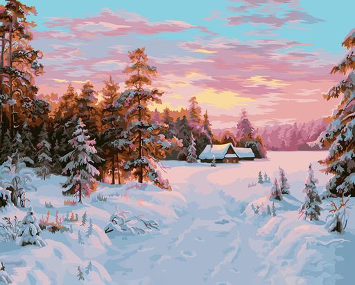 ФРЕЯ PNB/R1 №147 Набор для раскрашивания по номерам 50 х 40 см Дорога к дому  фото 8