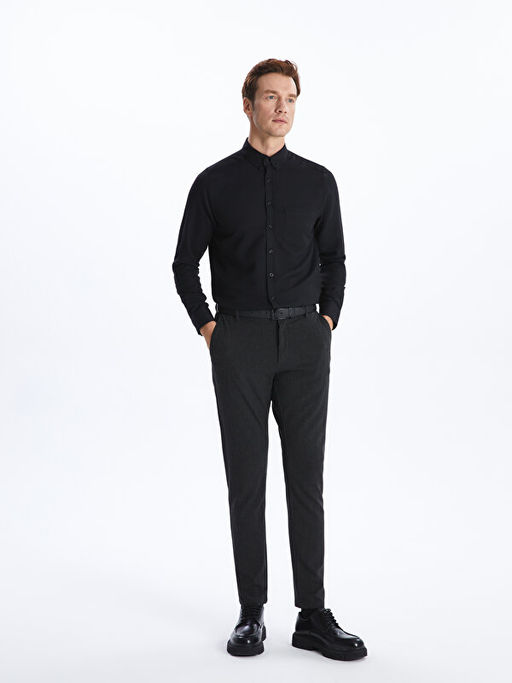 Regular Fit Uzun Kollu Arm?rl? Erkek G?mlek