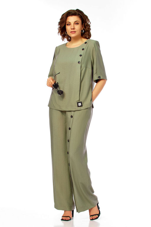 Костюм Olga Style С1022 хаки  фото 7