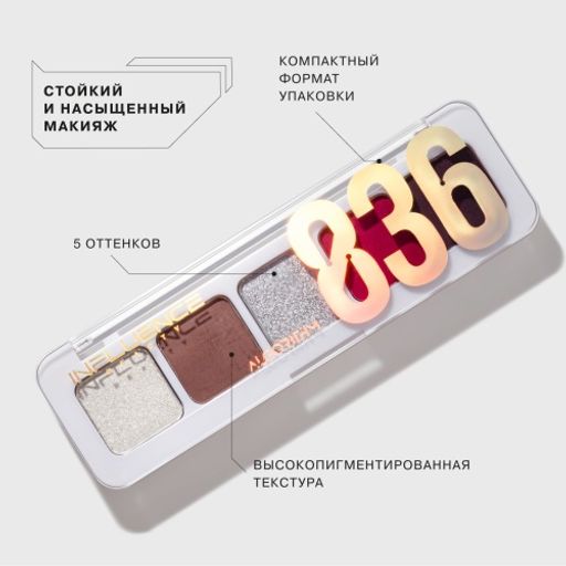 Influence Beauty Палетка теней мини Color algorithm тон 05  фото 2