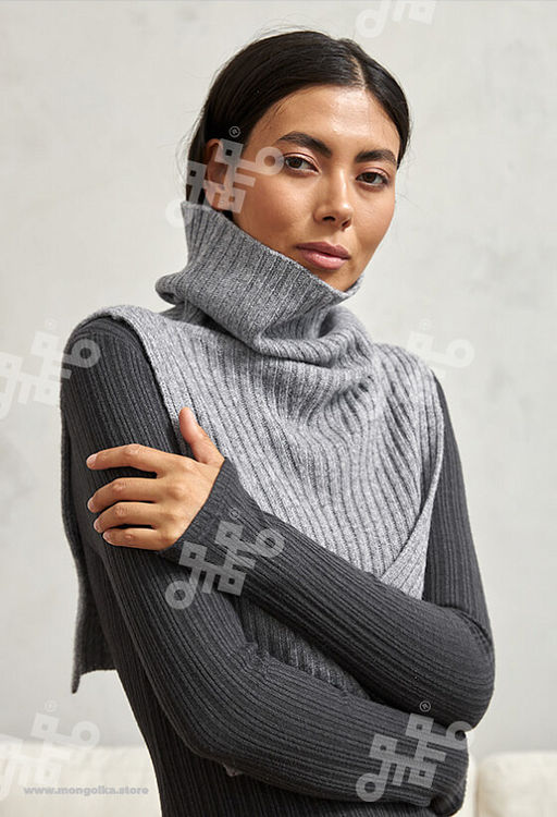 Воротник из 100% монгольской шерсти