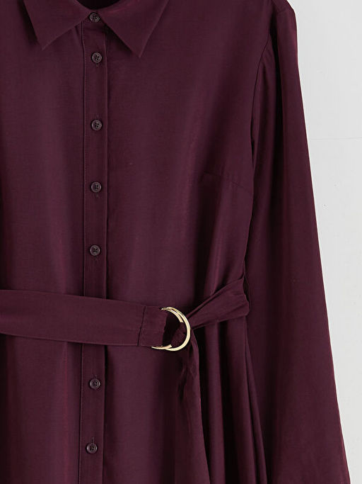 Beli Kemerli G?mlek Elbise