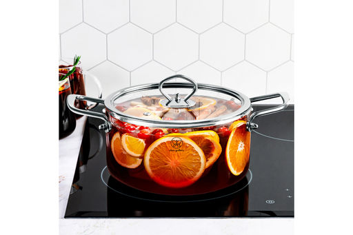 Кастрюля 2,5 л 30*20*14,5 см Crystal glass с крышкой - Elan gallery фото 21