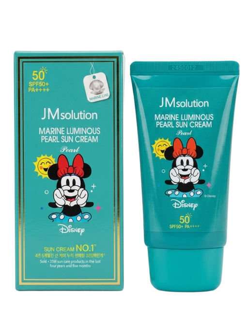 Jmsolution Увлажняющий солнцезащитный крем с жемчугом / Marine Luminous Pearl Sun Cream Pearl SPF50+/PA++++ Disney Minnie, 50 мл