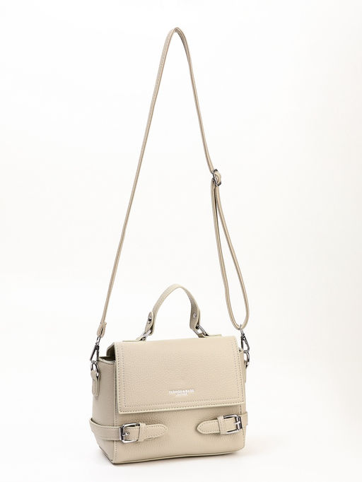 Сумка женская мессенджер на магните, 22×11×17 см, серая