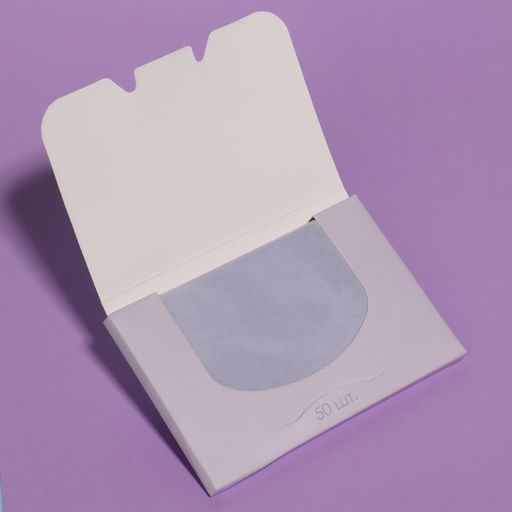 Цена за 3 шт. Матирующие салфетки «Colorful», 50 шт, цвет сиреневый