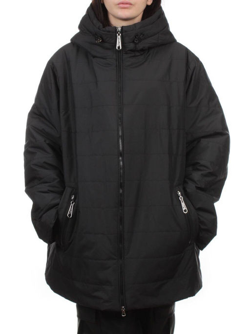 F-801 BLACK Куртка демисезонная женская (100 гр. холлофайбер) - Fashion фото 3