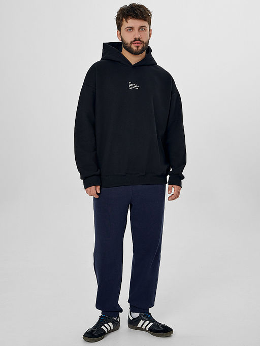 Худи мужское черное - Mark formelle фото 3