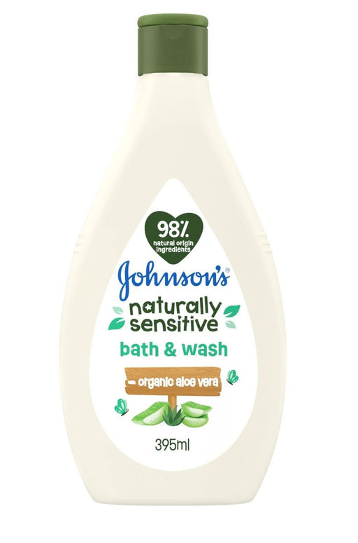 Гель детский для купания Naturally Sensitive c органическим алоэ вера, 395 мл JOHNSONS'S BABY
