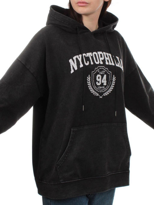 T312 BLACK Худи женское (90% хлопок, 10% полиэстер) - Fashion фото 3