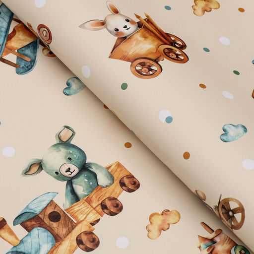 Цена за 10 шт. Бумага упаковочная глянцевая «Детские игрушки», 100×70 см