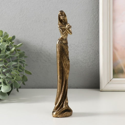 Цена за 2 шт. Фигурка полистоун «Нагота», под бронзу, 5×4×21 см