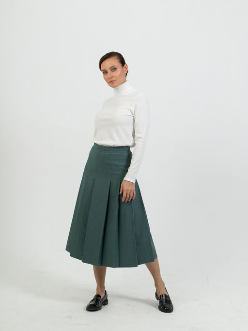 с шерстью в составе! юбка расклешенная - Трика фото 2