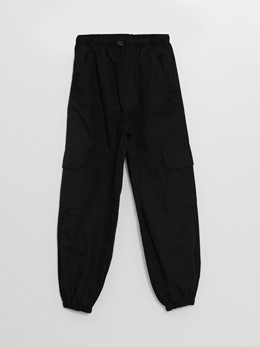 Beli Lastikli K?z ?ocuk Kargo Jogger Pantolon