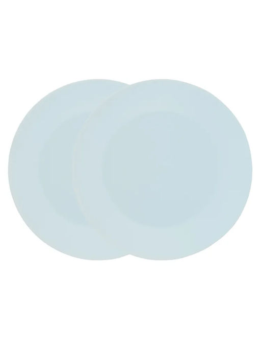 52216 GIPFEL Набор тарелок закусочных ETHER 20 см (2шт.). Материал: керамика. Цвет: светло-голубой.