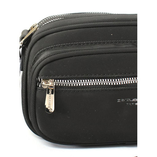 Сумка женская текстиль DJ-CM 6907-BLACK, 2отд, плечевой ремень, черный SALE 260353 - Bobo фото 9