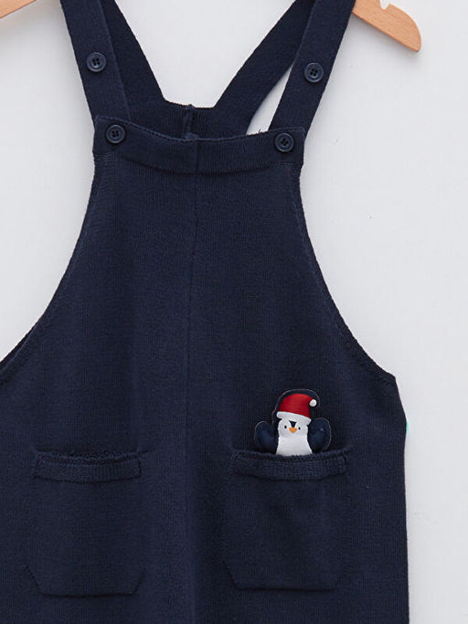 Basic Erkek Bebek Triko Salopet - Waikiki фото 3