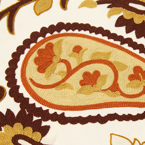 Наволочка декоративная 45х45см Мармарис плотный х/б, вышивка, на молнии (Китай) - Домашняя мода фото 10