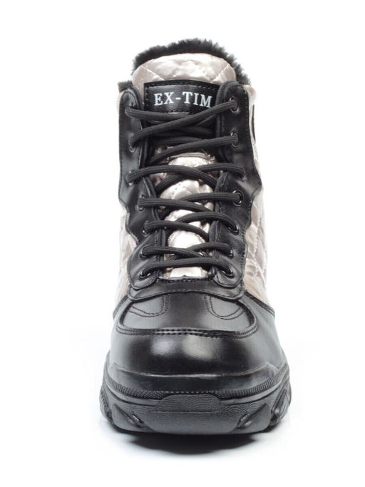 04-2221-4 BLACK Ботинки зимние женские (искусственные материалы)