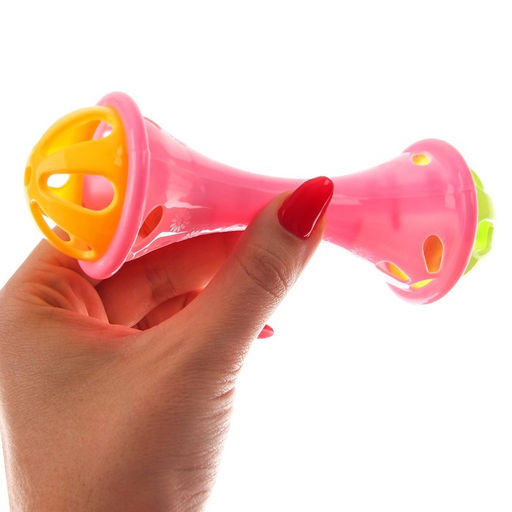 Погремушка Гантелька, цвет МИКС, Крошка Я фото 2