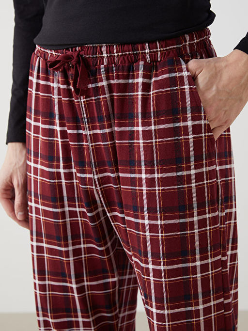 Standart Kal?p Ekose Erkek Pijama Alt