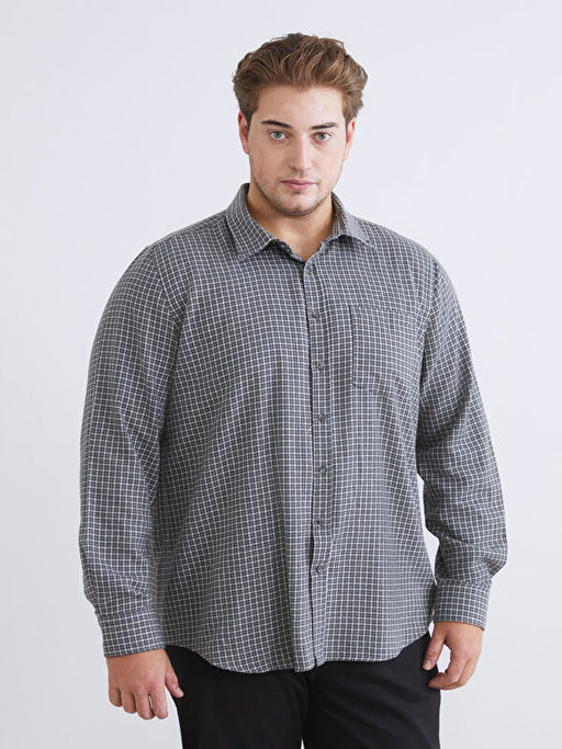 Regular Fit Uzun Kollu Ekose Erkek G?mlek