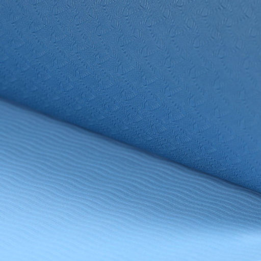 Коврик для йоги и фитнеса спортивный гимнастический двухслойный TPE 8мм. 183х61х0,8 цвет: голубой / YM2-TPE-8B /уп 12/ - Галеонтрейд фото 3