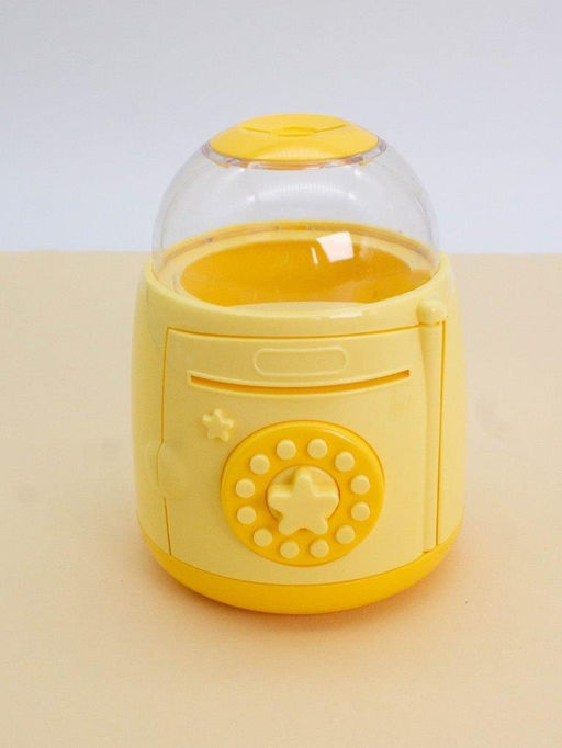 Копилка-сейф "Star bank", yellow (13x11 см)