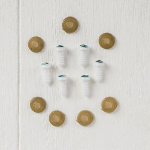 Глаза винтовые с заглушками, набор 6 шт, размер 1 шт: 0,8 см - Школа талантов фото 2