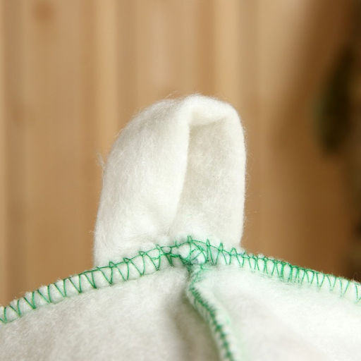 Шапка для бани  Новогодняя Ель и синие бусы, белая - Simaland фото 3