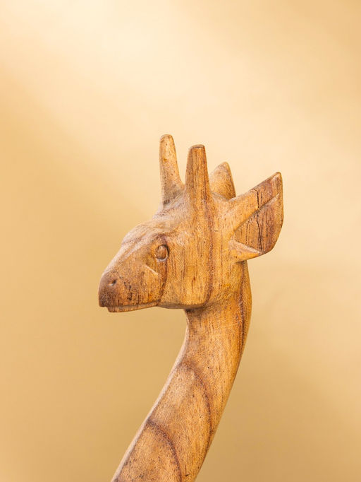 Фигура «Жирафик», 12×6×25 см, дерево пиннис, коричневая