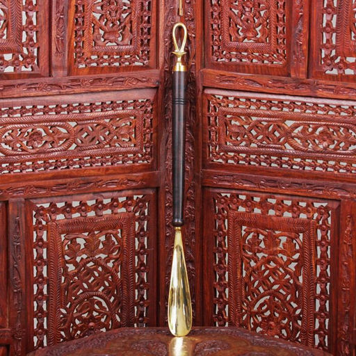 Ложка для обуви «Петелька», 51×4×2.5 см, латунь