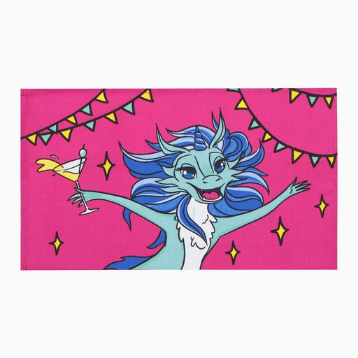 Набор полотенец Доляна Яркого праздника 28х46 см - 6 шт, 100% хл, рогожка 164 г/м2  фото 6