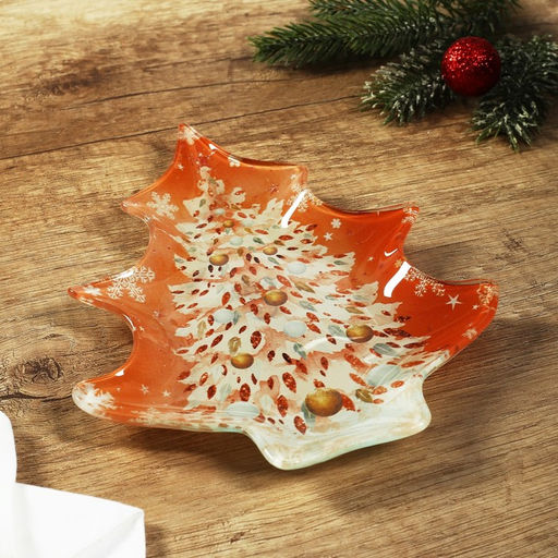 Тарелка в форме ёлки Нежного Нового года, 16.5х19.5 см - Дорого внимание фото 3