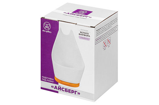 Подставка под ложку 180 мл 9,5*9,5*13,5 см Айсберг на бамбуковой подставке - Elan gallery фото 6