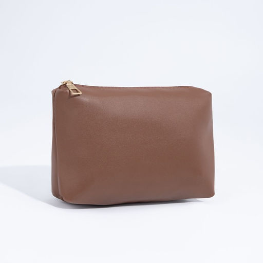 Сумка-мешок на магните, косметичка на молнии, цвет коричневый - Simaland фото 5