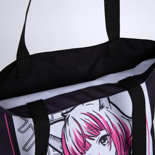 Сумка-шопер без застёжки, цвет чёрный/белый - Nazamok фото 10