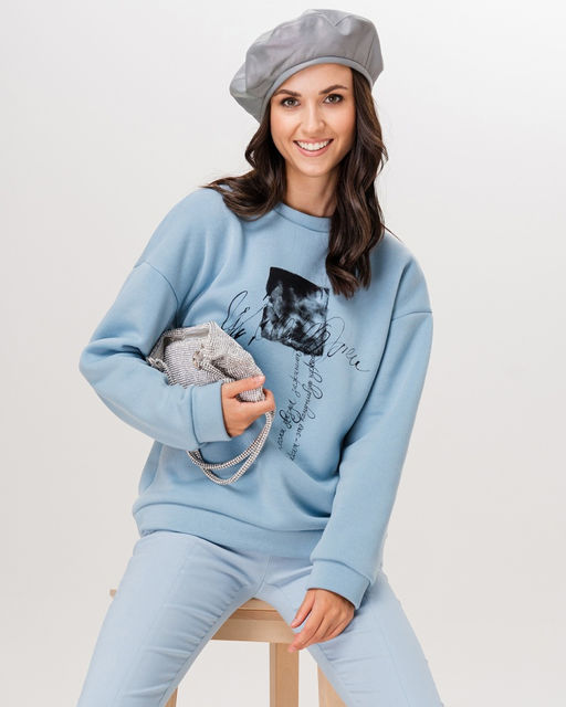 Свитшот с начёсом и шёлкографией SDP003 - Sahar art lab фото 2