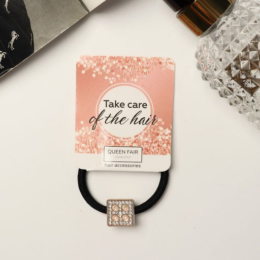 Цена за 12 шт. Резинка для волос «Алдона», сияние куб