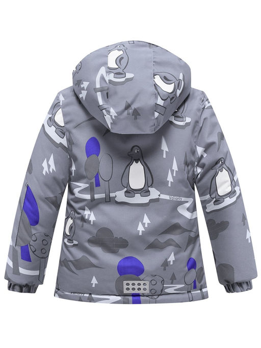 Горнолыжный костюм Valianly детский для мальчика серого цвета 9209Sr фото 3