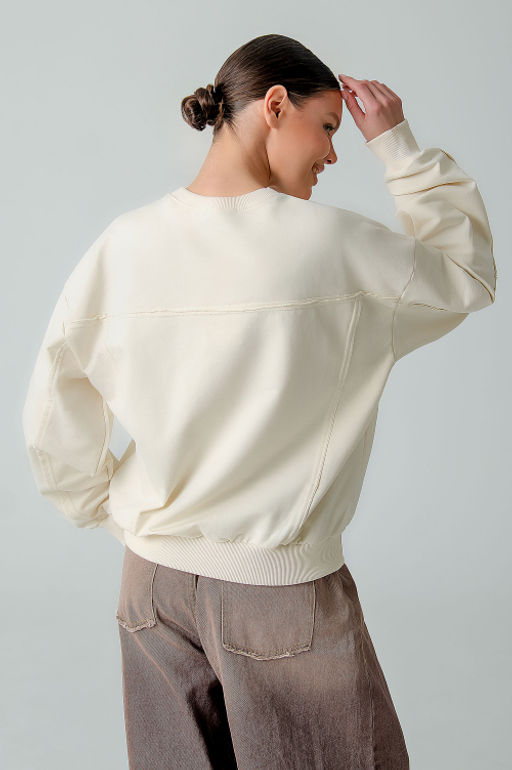 Арт. 1-3105 Свитшот женский 44-50 (4 шт) Цвет:бежевый - Калинка фото 23